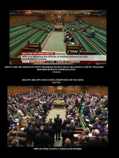 Bottom picture MPs voting on pay rise Thanks to Brian Edwards' blog for picture